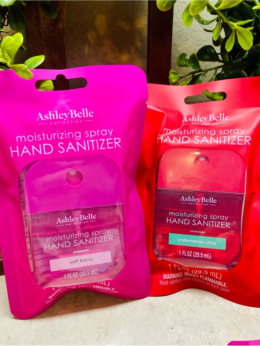 Ashley Belle hand sanitizers - Watermelon Aloe & Soft Berry